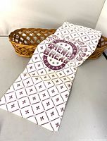 Bread bag atop wicker basket