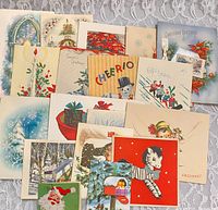 Assorted cards fanned out showing various fronts