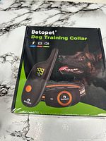 Front view of sealed Betopet Dog Training Collar box