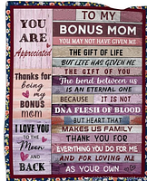 Web example image showing full blanket design and text