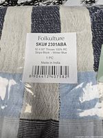 Package front showing Folkulture label and stripe pattern