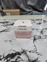 Front angled view of sealed Lierac Hydragenist Mat Cream-Gel box