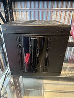 Front and top view of JVC 100-disc CD changer