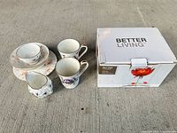 All porcelain pieces and sealed Better Living box shown together