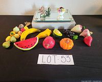 All items overview on black surface