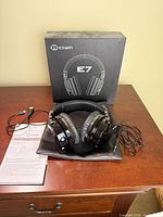 Headphones with box, manual, cables