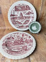 Front view showing all three plates