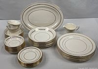 Full set arranged showing all 40 pieces