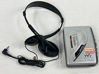 Walkman with headphones front view