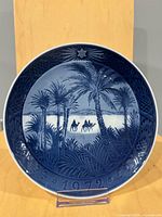 Front view showing desert scene, date 1972 relief