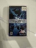 Front of PSP game case showing cover art, price sticker and ESRB rating