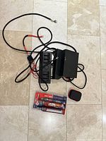 Overview of all items on floor tiles