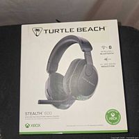 Front of Turtle Beach Stealth 600 headset retail box