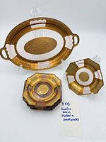Full view of platter, one plate and stack of additional plates
