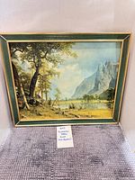 Full view of framed Yosemite Valley print