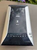 Top view of Canon CanoScan 9000F Mark II scanner closed