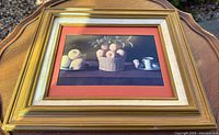 Framed Zurbaran still-life print, full view