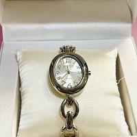 Watch in presentation box on cushion showing overall appearance