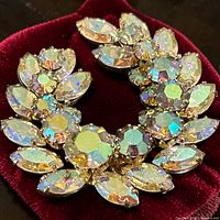 Front view showing aurora borealis stones arrangement