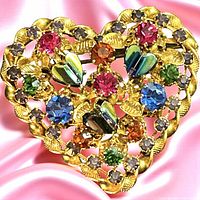 front view showing stones and design