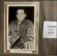 Front view showing image, border, and nameplate