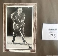 Front view of Reg Fleming Group 3 Beehive hockey photo