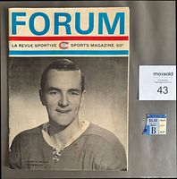 Front cover of program with player portrait and ticket stub