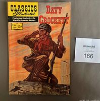 Front cover showing title, issue number 129, 15¢ price, and Davy Crockett artwork