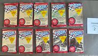 Ten sealed Soccer Shots 1991 Premier Edition packs displayed face up