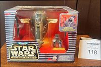 Front view of boxed Slave I Action Fleet vehicle