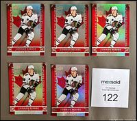 Six Connor Bedard True North Future cards displayed
