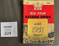Front cover showing title, publisher and 1957 insert sticker
