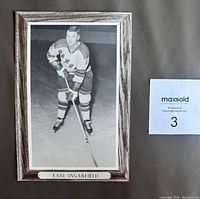 Front view of Beehive Group 3 Earl Ingarfield photo showing image, border and caption