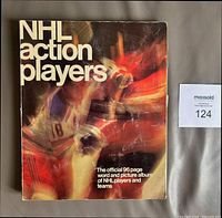 Front cover of 1974-75 NHL Action Players album