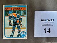 Front of OPC Wayne Gretzky card showing player image and card number