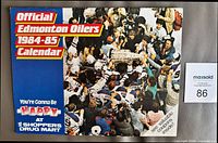 Front cover showing title, team celebrating with Stanley Cup