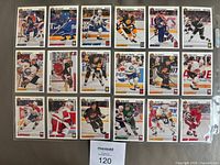 All 18 Euro Stars cards in binder pages