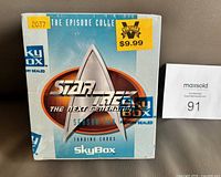 Front view of sealed Star Trek TNG Season Two SkyBox trading card box