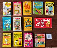 All 14 books laid out, full lot view