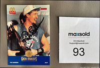 Front of Pat Borders 1993 McDonald’s Great Moments card with visible autograph