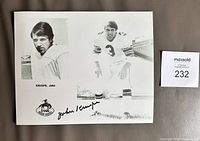 Front view of the signed 8"×10" John Kruspe Ottawa Rough Riders promo photograph