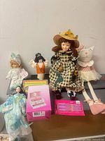 All seven items displayed together on tabletop