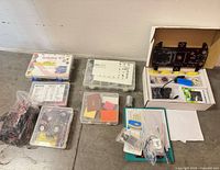 Overview of all six kits and loose components
