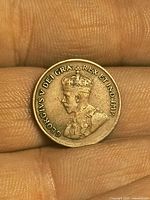 Obverse with King George V portrait and legend