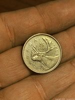 Reverse with caribou design and 1968 date