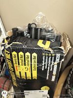 Outer box of 10 ft multi-sport net showing product details and contents