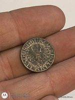 Obverse of Austrian 5 Groschen coin showing eagle and legend