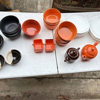 All items arranged on table showing quantity and variety