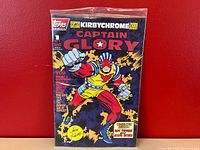 Front of sealed Captain Glory #1 comic showing vibrant cover art