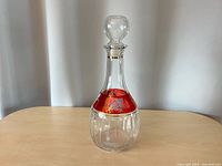 Full view of decanter with stopper in place